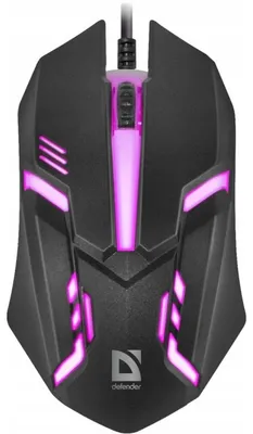Image de Souris Gaming Defender Cyber MB-560L Optique LED 1200 DPI Noir