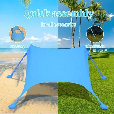 Immagine prodotto di Ombrellone da 21 m x 21 m in tessuto con il 12% di Spandex che protegge dal 98% dei raggi UV