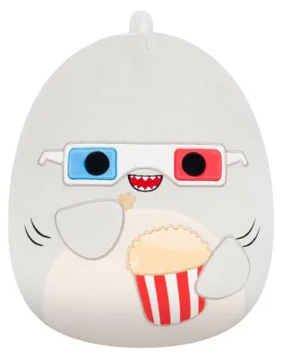 Produktbild von SQUISHMALLOWS Grauer Hai mit Popcorn – Gordon, 35 cm