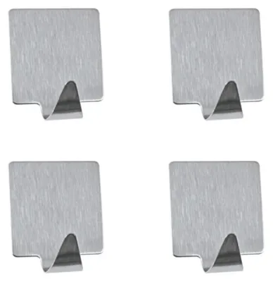 Produktbild von MSV Wandhaken, selbstklebend, Edelstahl, 4 Stück