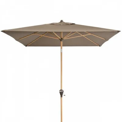 Obrázek produktu pro Doppler ALU WOOD 210 x 140 cm – slunečník s automatickým naklápěním s ULTRA UV ochranou : Desén látky - 846