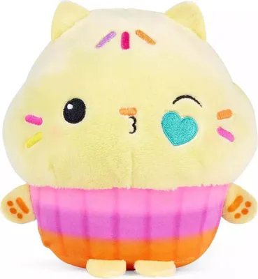 Zdjęcie produktu dla Dom dla lalek Gabby, żółta kotka, pluszowa zabawka 25 cm