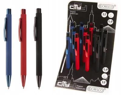 Produktbild von Cresco City Mix 750035 Automatischer Kugelschreiber Rot