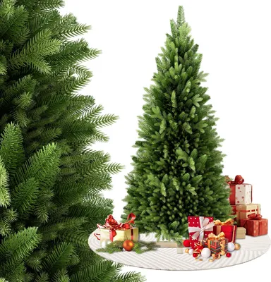 Productafbeelding van XINZI, kunstkerstboom van 180 cm, van premium kwaliteit. Groene, realistische takken gemaakt van PE+PVC, herbruikbaar, voor kerstdecoratie