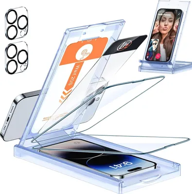 Produktbild von 2X Gehärtetes Glas Für Apple Iphone 14 Pro Max 6,7' 2X Kameraschutz