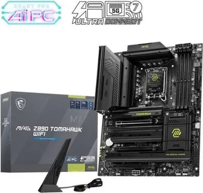 Productafbeelding van Moederbord MSI MAG Z890 TOMAHAWK WIFI, met Wi-Fi 7, 5G LAN, Thunderbolt, PCIe 5.0, en compatibel met Intel Core Ultra processors