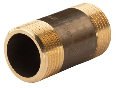 Produktbild von Messing Gewinde-Fitting Distanz Doppelnippel 1'-1' L= 60 mm, schwere Ausführung