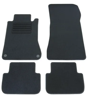 Produktbild von Fußmatten-Set für Mercedes CLK W209 Coupe, 05/2002-04/2009, 4-teilig, Schwarz