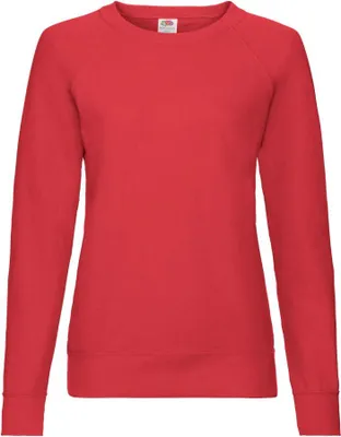 Produktbild von Damen-Sweatshirt Leichter Raglan-Sweat Lady - Rot, S