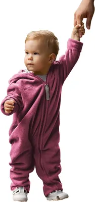 Produktbild von HOPPEDIZ Overall Fleece-Overall mit Umschlagbündchen beere 48-52