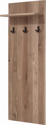 Produktbild von MASSIVMOEBEL24 Wandgarderobe Wildeiche 140x20x50 bianco geölt VILLANDERS #233
