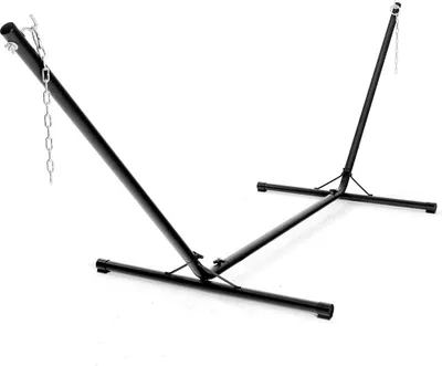Immagine prodotto di Costway Costway telaio per amaca supporto per amaca in metallo caricabile fino a 150 kg supporto per amaca nero