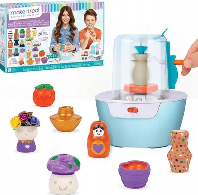 Immagine prodotto di Set per mini laboratorio di Vetroceramica per bambini: set creativo con argilla che si asciuga all'aria