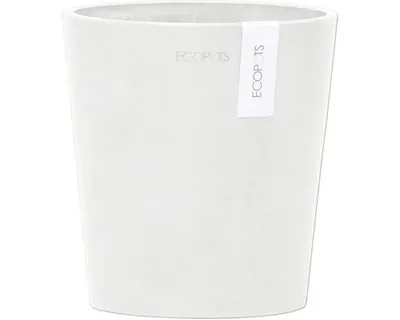 Produktbild von Orchideenvase Orchideentopf Ecopots Morinda Orchidee Kunststoff Ø 14 cm H 15 cm weiß