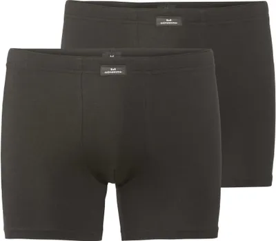Produktbild von GÖTZBURG Herren Boxershorts, 2er Pack - Cyclists, Unterwäsche, Unterhosen, Baumwolle, Logo, einfarbig Schwarz L