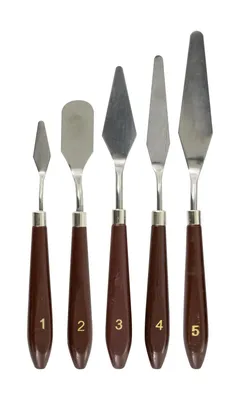 Produktbild von 5 Malspachtel / Set mit Größe 1-5