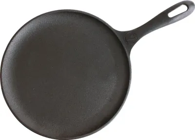 Immagine prodotto di Victoria 32999 Piastra grill in ghisa Comal Pizza Pan 26,6 cm Induzione, fuoco, grill, forno Nero