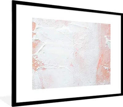 Produktbild von MuchoWow® Gerahmtes Poster Malerei - Abstrakt - Design 80x60 cm - Poster mit Schwarzem Bilderrahmen Wandposter Rahmen Foto Bilder - Schlafzimmer-Dekorationen - Fotoposter