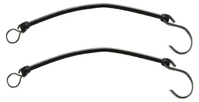 Produktbild von 2 x Sicherungsschnur Sicherungsseil PVC schwarz 20 cm