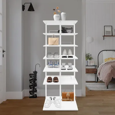 Zdjęcie produktu dla Stojak na buty obrotowy - Organizer na buty - Szafka na buty - Podставка na buty - Wystawa butów