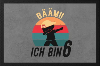 Produktbild von Dabbing Geburtstags 6 Jahre Jungs 6. Geburtstag Lustig Jungen Sechs Fußmatte