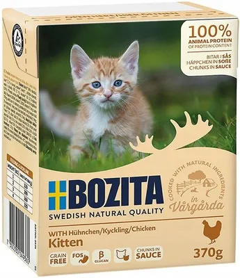 Immagine prodotto di Bozita 370gx16 Kitten Häppchen in Sauce Hühnchen