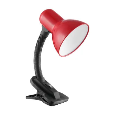 Obrázek produktu pro Stolní lampa LATSA s klipem - červená