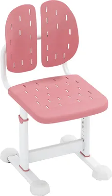 Zdjęcie produktu dla Krzesło do biurka dla dzieci COSTWAY, regulowana wysokość 29,5-37,5 cm, krzesło do biurka dla dzieci z oparciem, krzesło biurowe, krzesło dla dzieci od 3+, różowe