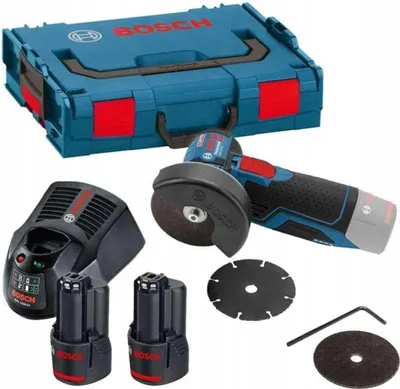 Zdjęcie produktu dla Zestaw Bosch Professional GWS szlifierka kątowa 12V-76 2xakumulator 3,0Ah