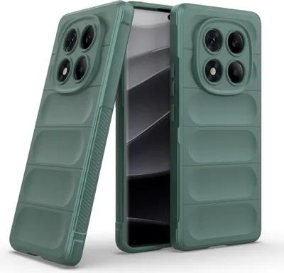 Produktbild von Handy Hülle für Xiaomi Redmi Note 14 Pro Grip Case Cover Schutzhülle Softgrip Farbe: Grün