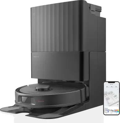 Produktbild von roborock Qrevo S Staubsauger Roboter 7000Pa, Wischfunktion, Multifunktions-Dockingstation, Warmlufttrocknung, saugroboter mit Doppeldrehmopps(Schwarz)