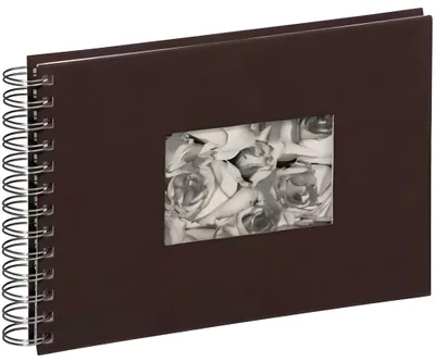 Produktbild von Pagna Spiralalbum 24x17cm Passep. Stoffeinband 40S braun