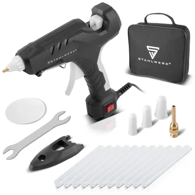 Image de STAHLWERK Pistolet à colle HKP-100DT ST avec clapet anti-retour et 100 watts