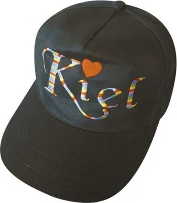 Produktbild von Baseballcap mit Einstickung - KIEL - 68002 schwarz
