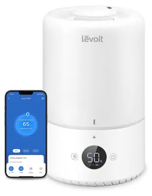 Produktbild von 360° Drehbare Düse Cool Mist Humidifier, 300 ml/H Nebelvolumen, 28dB leise, 25H Raumluftbefeuchter & Aroma Diffuser für Kinderzimmer Schlafzimmer