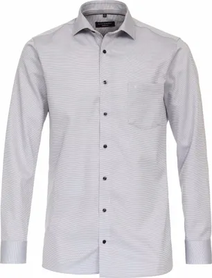 Produktbild von CASAMODA Herren Businesshemd Langarm Kent Modern-Fit Silbergrau 44