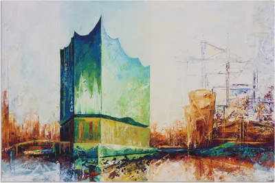 Produktbild von ARTland Wandbild Alu für Innen & Outdoor Elbharmonie Hamburg Größe: 30x20 cm