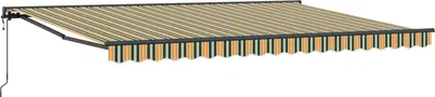 Immagine prodotto di Telaio per tenda da sole vidaXL verde e giallo 450 x 300 cm