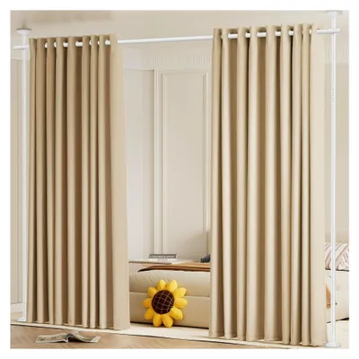 Produktbild von Raumteiler Paraventgestell Gardinenstange, ohne Bohrung, flexibel verstellbar, B 70-178 cm H 122-310 cm, Weiß