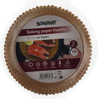 Produktbild von Scanpart Backpapier-Luftfritteuse 16 cm 100 Stück