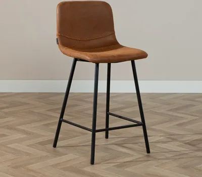 Produktbild von Bronx71 Barhocker Leder Mikky 65 - 78 cm cognac