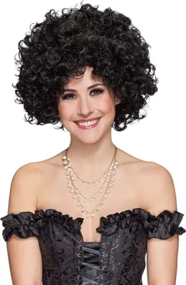 Produktbild von Schwarze Damen Locken Perücke