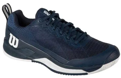 Image de Wilson - Chaussures de tennis « Rush Pro 4.5 Clay » pour homme PP9394 (43,5 EU) (bleu marine foncé)
