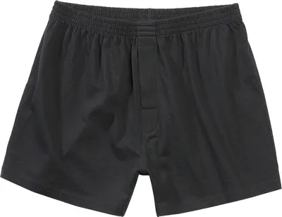 Produktbild von Boxershorts Army schwarz Größe L, Baumwolle, geknöpfter Eingriff, elastischer Gummibund