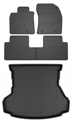 Obrázek produktu pro Gumové autokoberce SolidPRO + vana kufru pro: Toyota Avensis III T27 2009-2018 sedan 5 ks