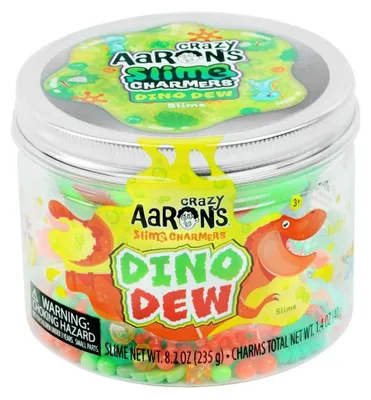 Produktbild von Crazy Aaron's Schleim Dino Spielzeug - Dino Dew mit Charms
