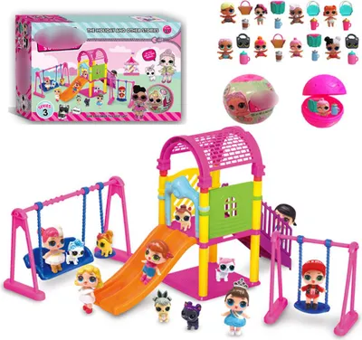 Obrázek produktu pro Doll Park House Game Excelentní Fun Big Slide Playset Dárkové hračky pro LOL překvapení hračky typ 2