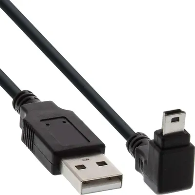 Zdjęcie produktu dla InLine 34205, 0,5 m, USB A, Mini-USB B, USB 2.0, Męska/Męska, Czarny