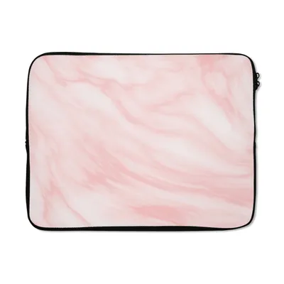 Produktbild von MuchoWow® Laptop Hülle 15 Zoll Marmor - Rosa - Weiß - Luxus - Marmoroptik Laptoptasche - Laptoptasche - Sleeve - Rundum-Schutz