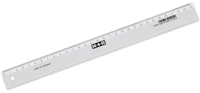 Produktbild von Möbius+Ruppert 1130 - 0000, Schreibtisch-Lineal, Polystyrene, Transparent, cm, 300 mm, 1 Stück(e)